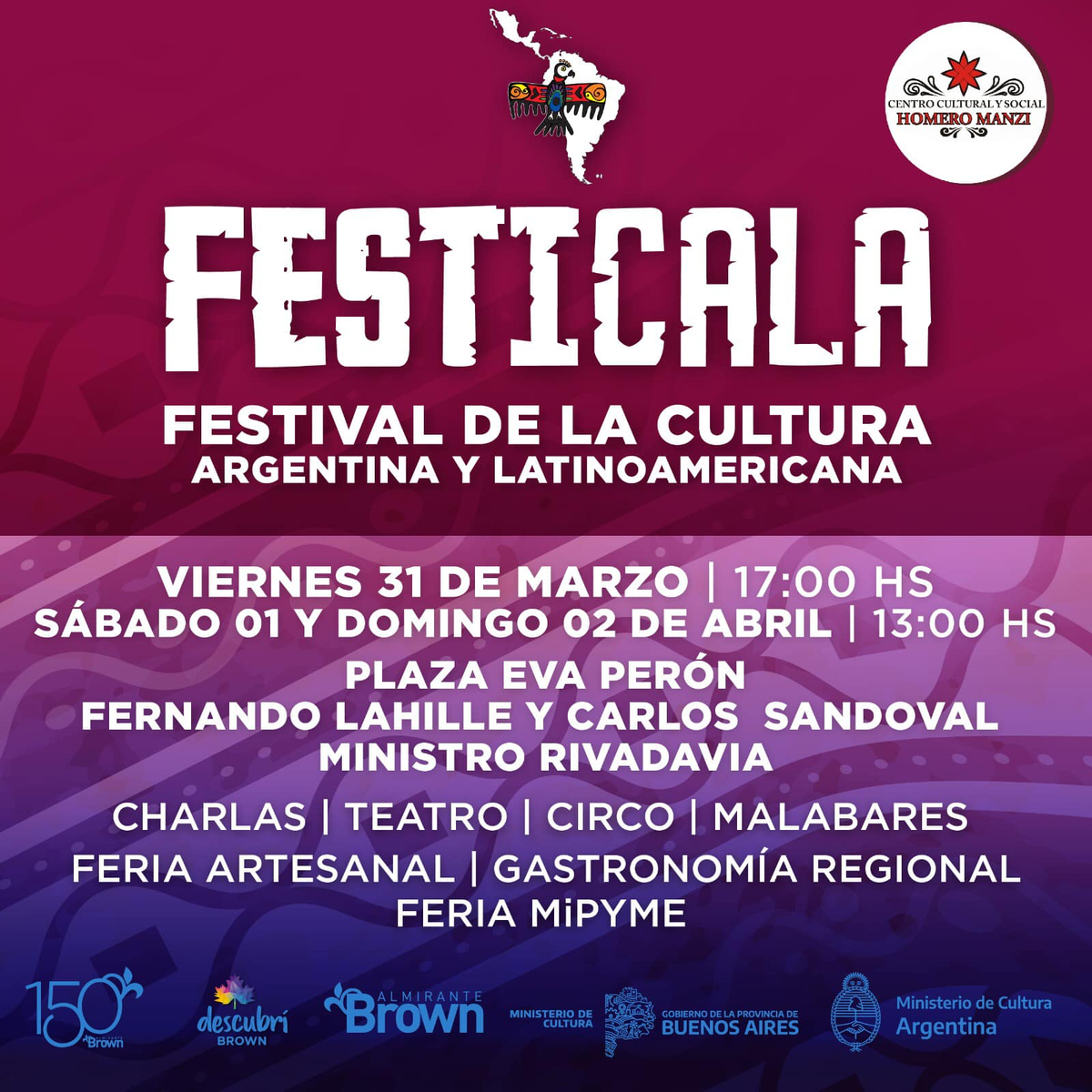 El evento se realizará en Ministro Rivadavia, partido de Almirante Brown.