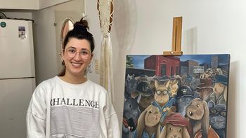 La artista de Monte Grande que expondrá en Roma sus conejos inspirados en Berni