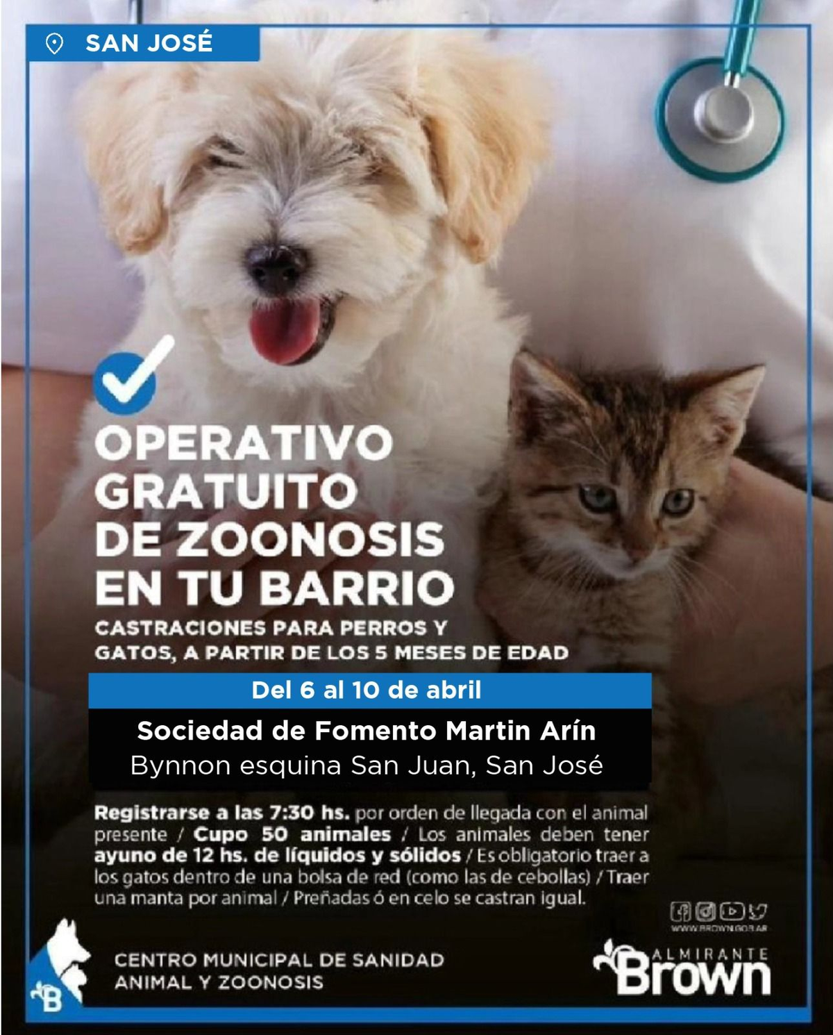 Flyer difundido por la Municipalidad de Almirante Brown. Flyer difundido por la Municipalidad de Almirante Brown.