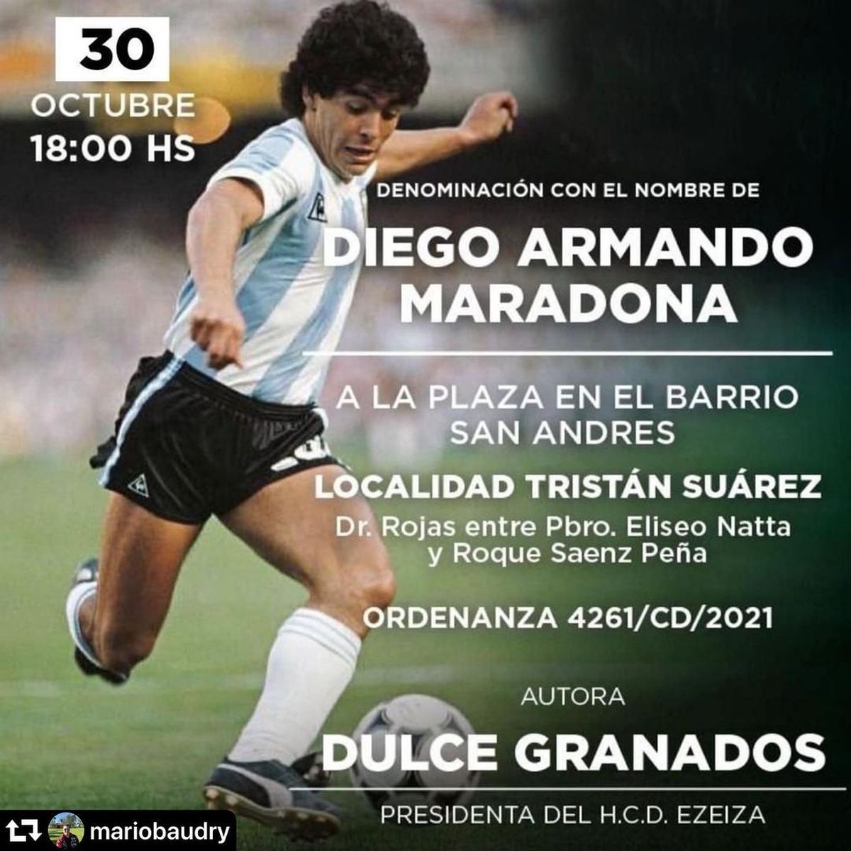 Ezeiza: Homenajes a Diego Maradona el día de su cumpleaños