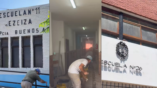 Realizan obras en escuelas de Ezeiza durante el receso de verano