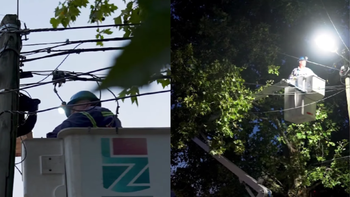 Lomas de Zamora: reparan luminarias en Banfield