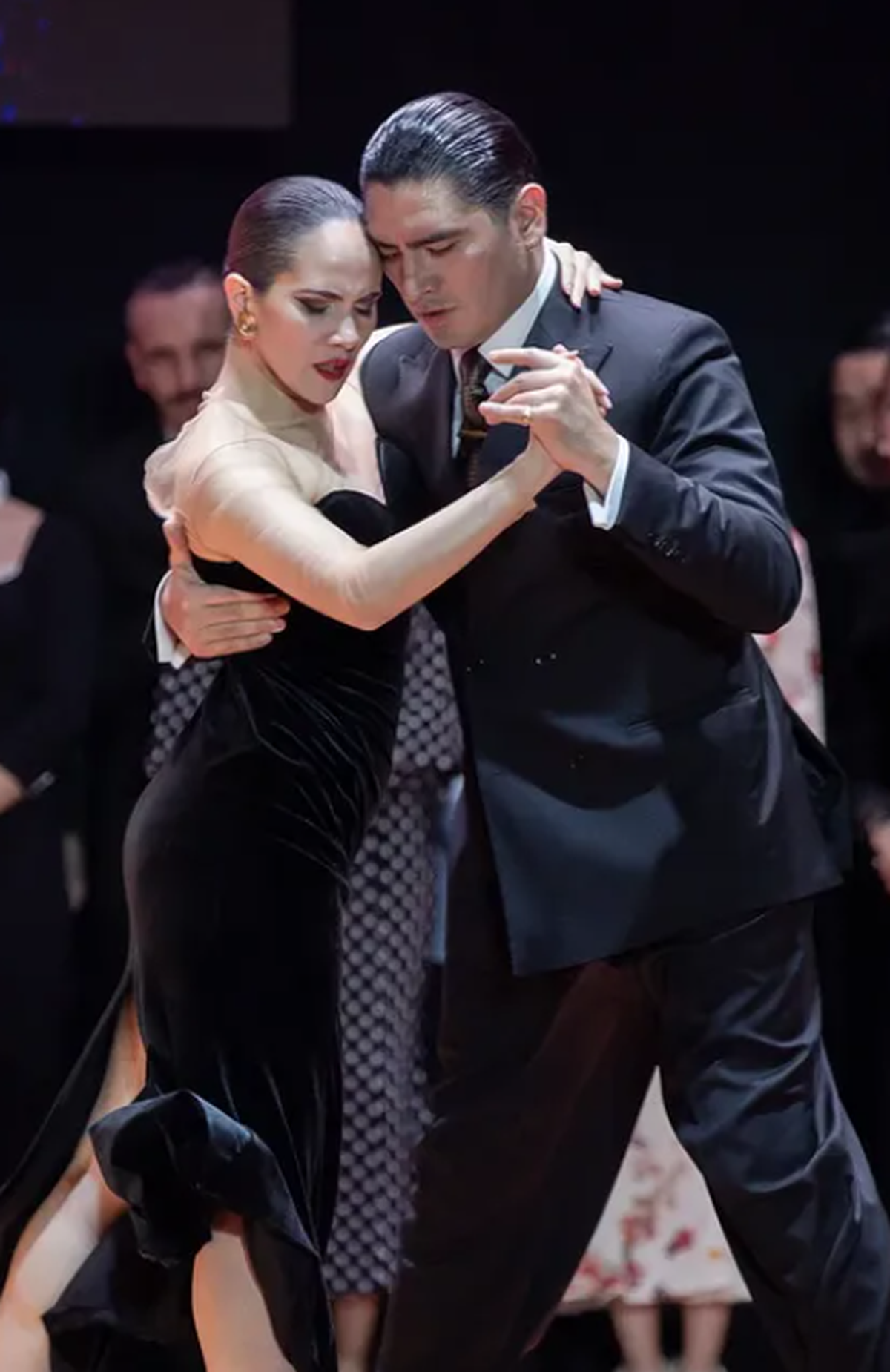 Aldana Silveyra y Diego Ortega durante el mundial de tango 2025. Aldana Silveyra y Diego Ortega durante el mundial de tango 2025.