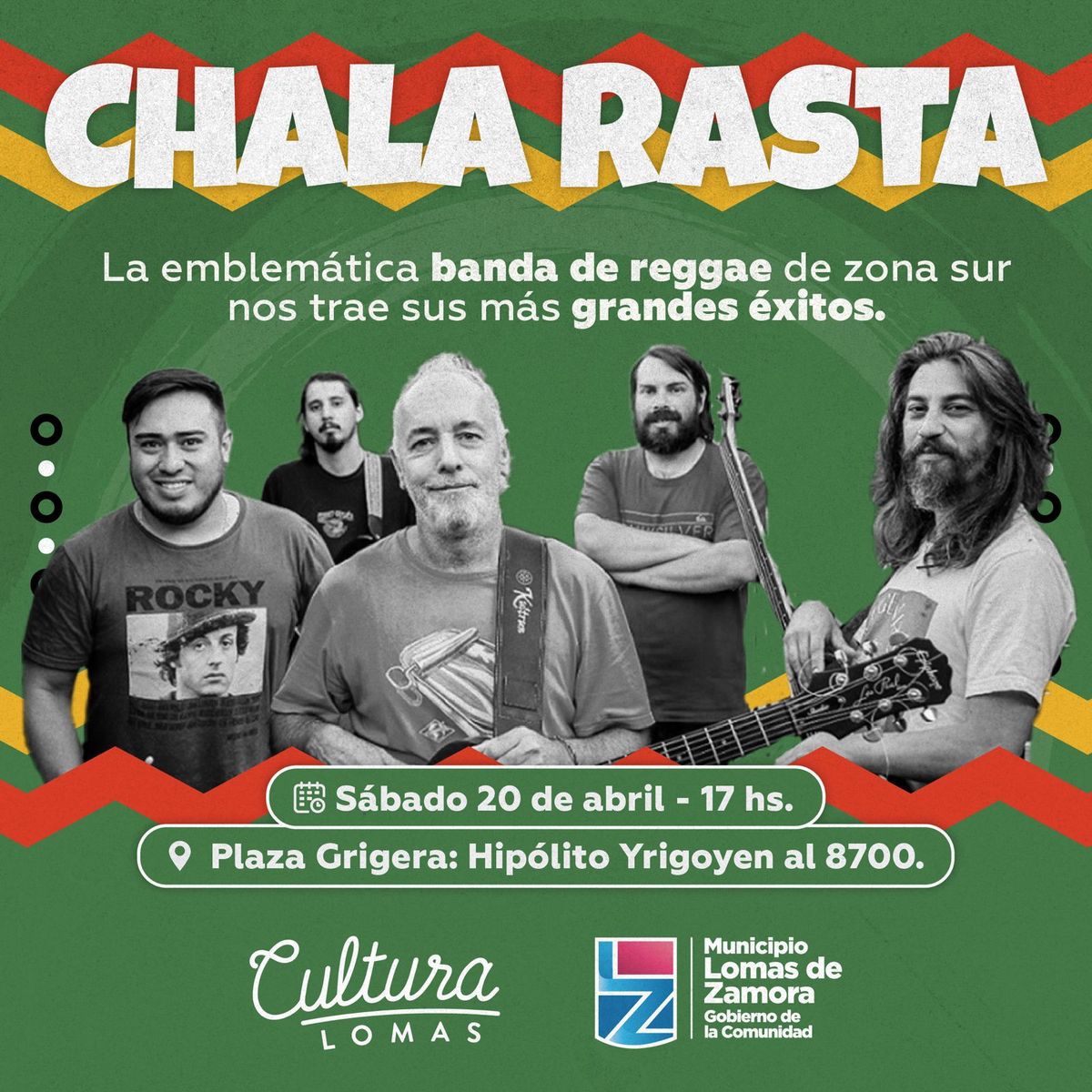 El show gratuito ser&aacute; en la avenida Hip&oacute;lito Yrigoyen 8700, Lomas de Zamora.