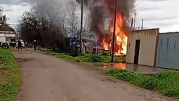 incendio en una vivienda de ezeiza: una familia perdio todo