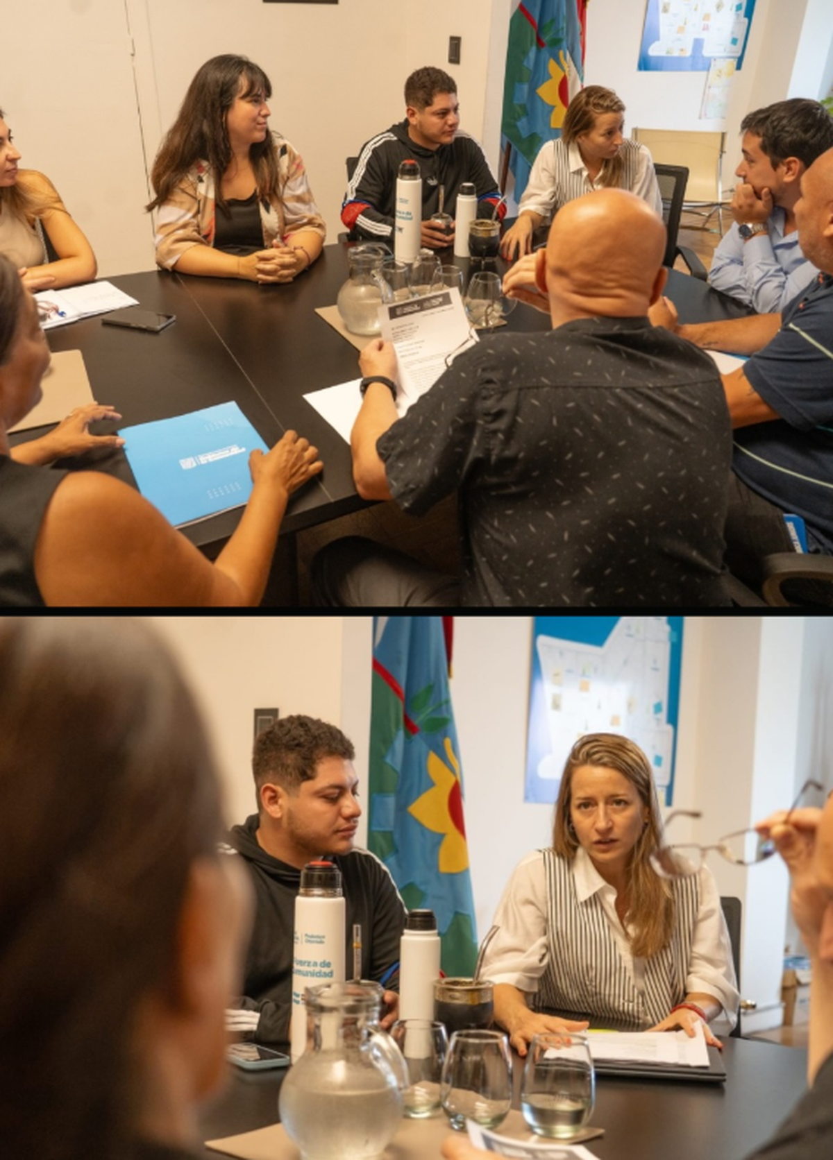 La jefa de Gabinete de Lomas, Sol Tischik, participó de la entrega de legajos y supervisó el inicio de las obras en las escuelas de Temperley y Fiorito.