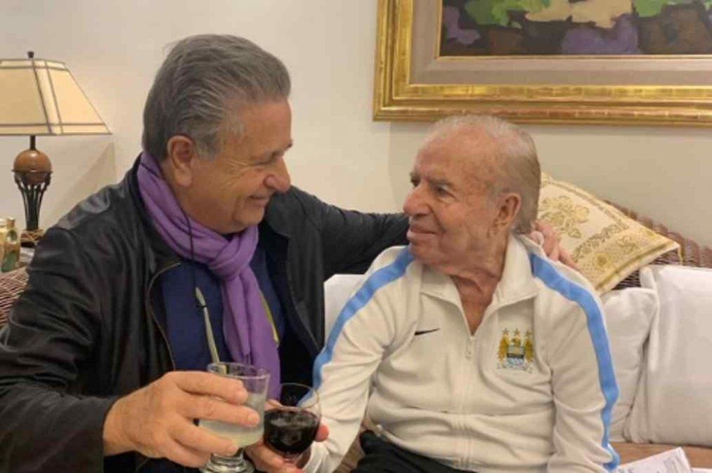 Carlos Menem con Eduardo Duhalde