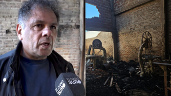 Un carpintero de Luis Guillón perdió su taller en un incendio: Tengo que empezar de cero