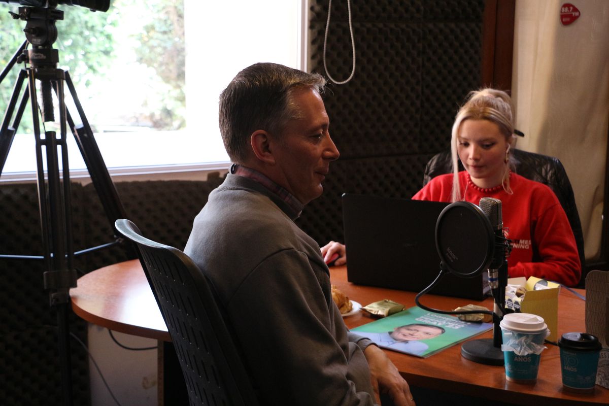 El intendente de Esteban Echeverría, Fernando Gray, durante la entrevista radial.