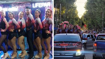 Los patinadores del CAMG se consagraron subcampeones: hicieron una caravana para festejar