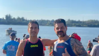 Tras varias postergaciones, los nadadores de Luis Guillón cruzarán el Río de La Plata: 