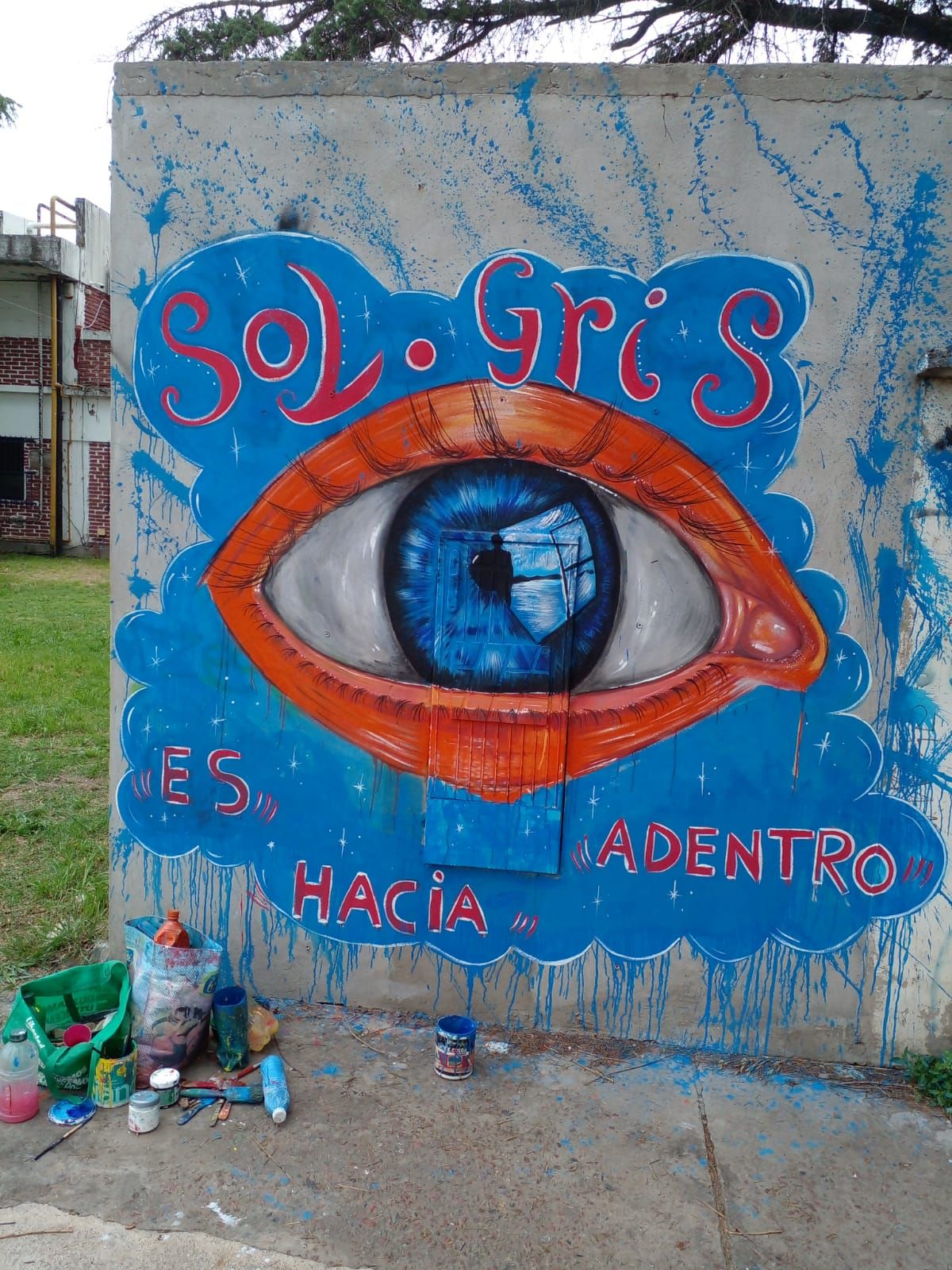 Sol Gris, la muralista de Monte Grande que vivió en la calle y trabaja como empleada doméstica