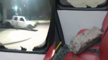 Glew: violentos atacaron un colectivo porque el chofer no los dejó subir