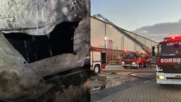 incendio en el parque industrial de burzaco: hubo fuego en una fabrica y fue controlado por los bomberos