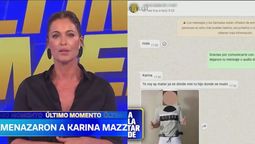 amenazaron de muerte a karina mazzocco en vivo: investigan mensajes enviados desde glew