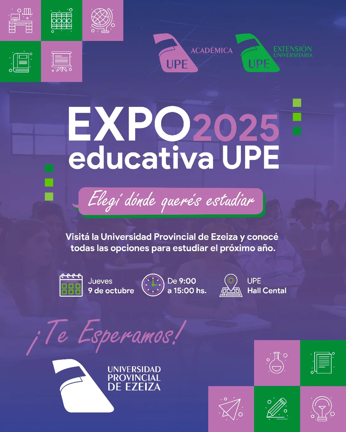 La Expo Educativa UPE 2025 se realizará el jueves 9 de octubre en Ezeiza La Expo Educativa UPE 2025 se realizará el jueves 9 de octubre en Ezeiza