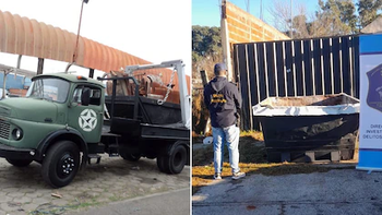 Cayó una banda familiar que robaba volquetes en el Conurbano