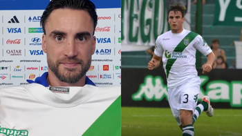 Tagliafico se mostró con una camiseta de Banfield tras la victoria y reconoció que fue un partido especial por Malvinas