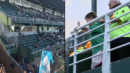 un nino de banfield se hizo viral cantando con la hinchada visitante: el pibe es de racing