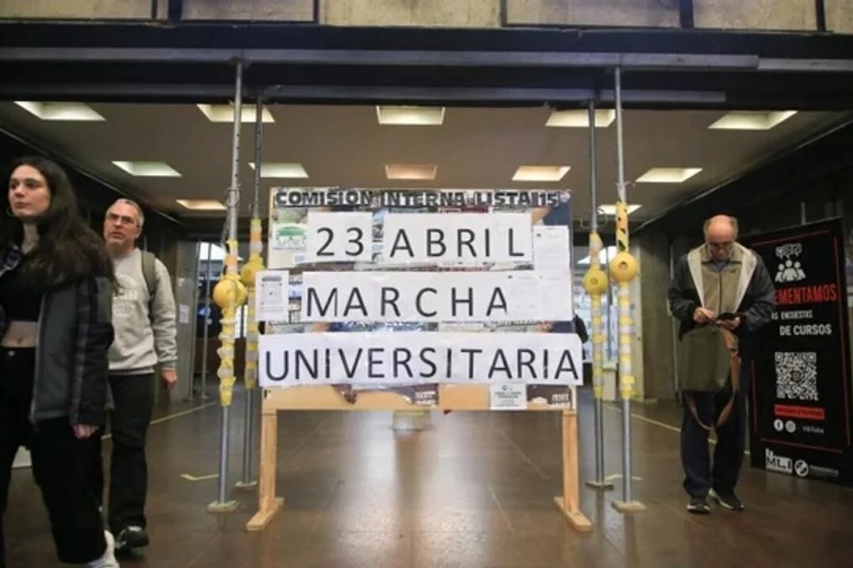 La marcha universitaria es convocada desde universidades públicas y también privadas. 