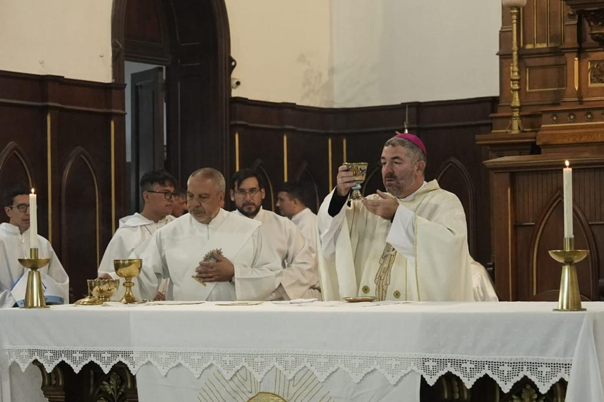 Federico Wechsung, oriundo de Esteban Echeverr&iacute;a, celebr&oacute; una misa en la Parroquia Inmaculada Concepci&oacute;n de Monte Grande.
