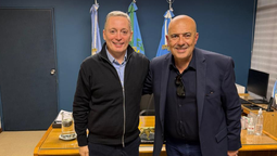 reunion entre fernando gray y el secretario general del sindicato de empleados de comercio de lomas, echeverria y ezeiza
