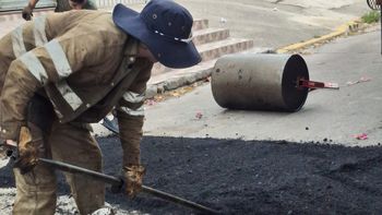 Luis Guillón: continúan las obras de bacheo