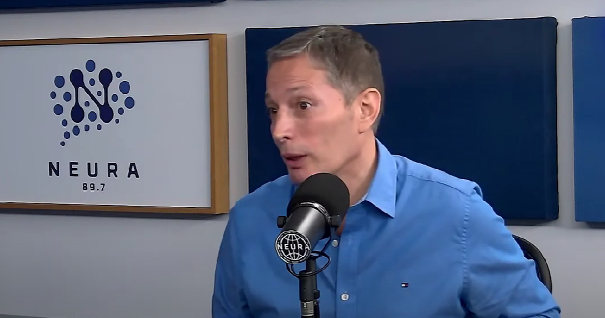 Fernando Gray durante la entrevista con Alejandro Fantino. 