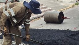 luis guillon: continuan las obras de bacheo
