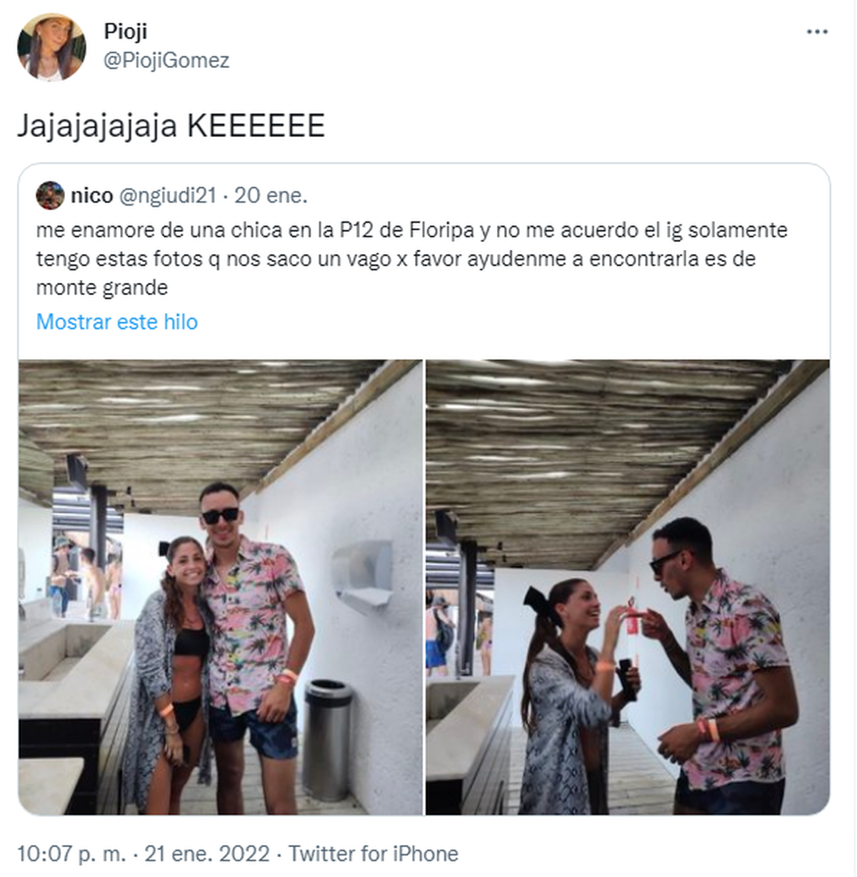 Se enamoró de una chica de Monte Grande en Florianópolis y la buscó por Twitter: se volvió viral