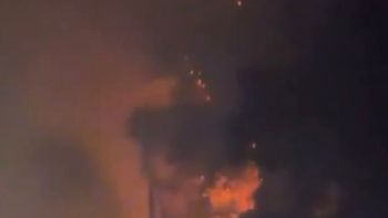 Incendio en campos de trigo cerca del Centro Atómico Ezeiza: trabajan cinco dotaciones de Bomberos