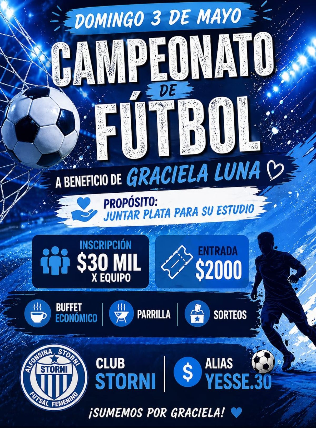 El torneo de fútbol a beneficio de la vecina de Ezeiza.