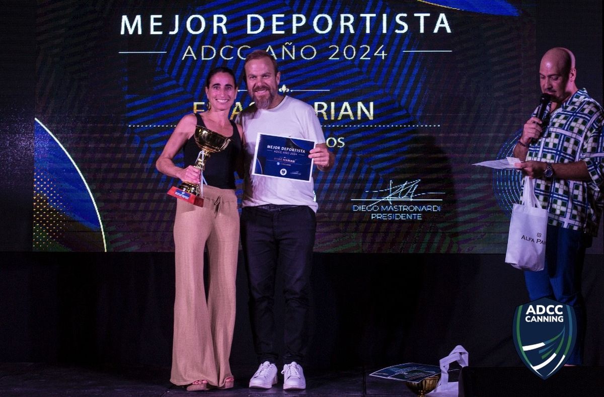 Mariana El&iacute;as, de 46 a&ntilde;os, fue elegida como figura deportiva del a&ntilde;o en Canning en la fiesta de ADCC.