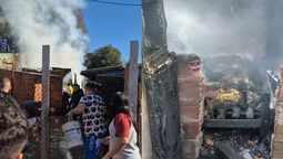 almirante brown: hubo dos incendios en una misma cuadra y uno habria sido intencional