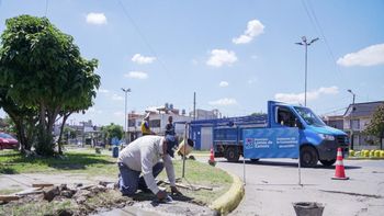 Lomas: Extienden los trabajos en el Boulevard Papa Francisco de Villa Albertina