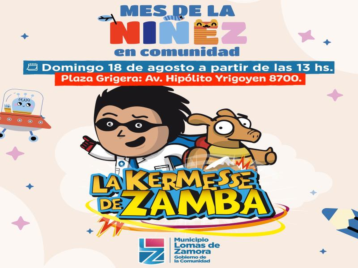 La Kermesse de Zamba se realizará en la Plaza Grigera de Lomas. La Kermesse de Zamba se realizará en la Plaza Grigera de Lomas.
