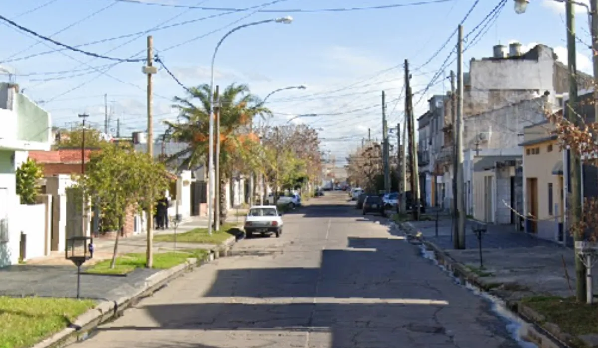 La zona donde ocurrió el robo en Lanús. 