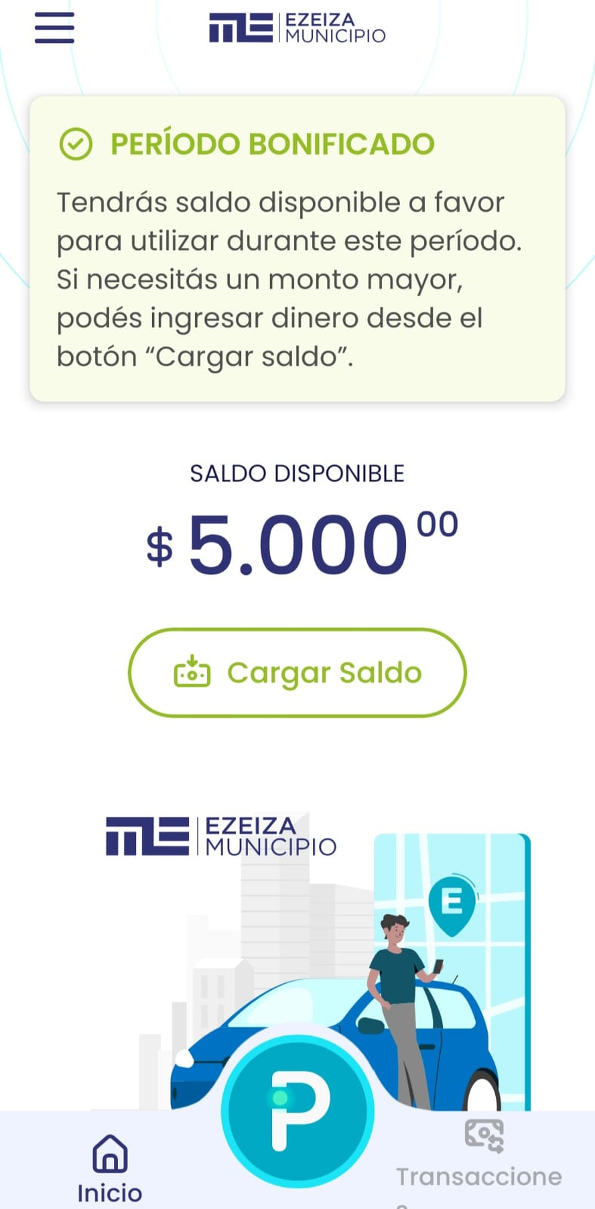 La aplicaci&oacute;n del Municipio de Ezeiza ya se encuentra disponible para descargar y brinda a los conductores $5.000 pesos durante el per&iacute;odo de prueba.