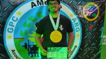 Un vecino de Alejandro Korn se consagró campeón metropolitano de Powerlifting