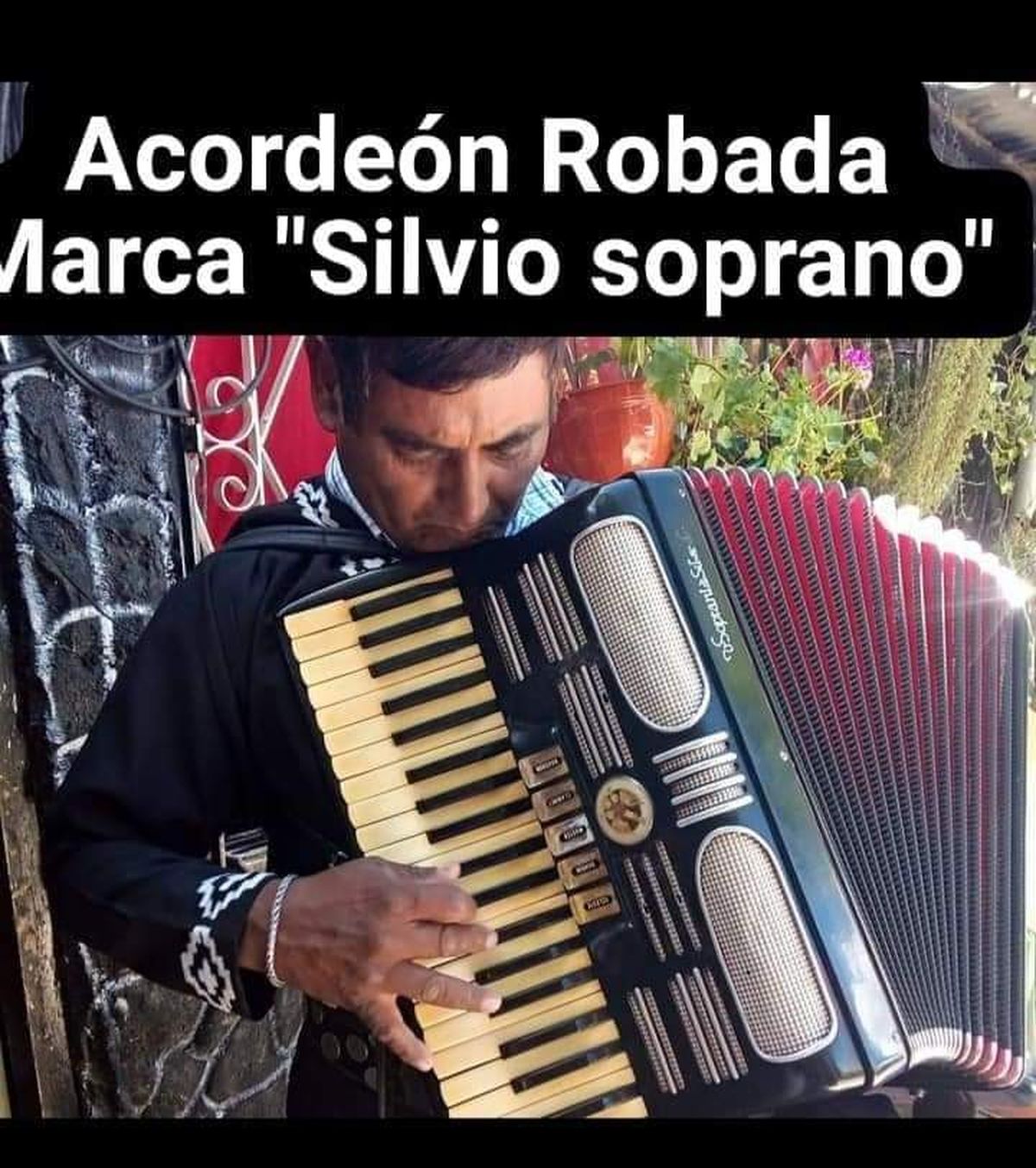 El acordeón que pertenecía a Amadeo, robado en Burzaco