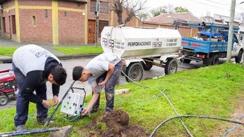 Lomas: avanzan las obras para prevenir anegamientos en Parque Barón