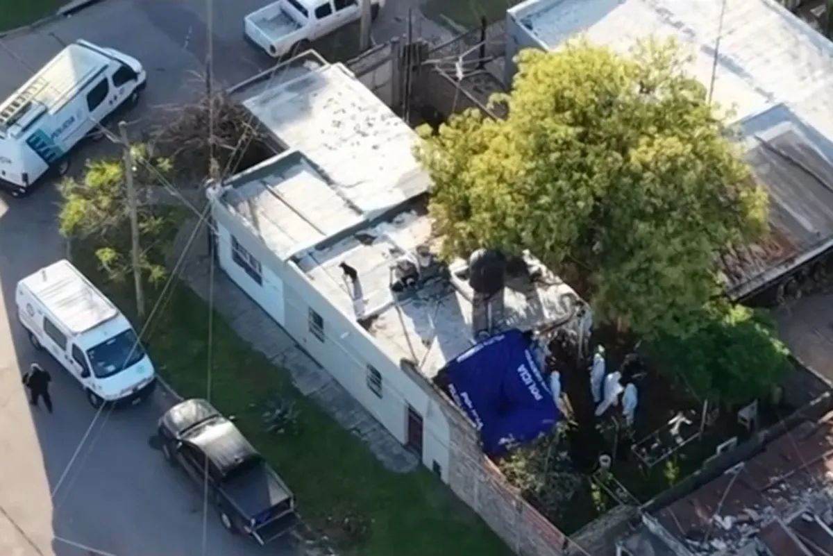 La casa donde fueron encontrados los cuerpos. 