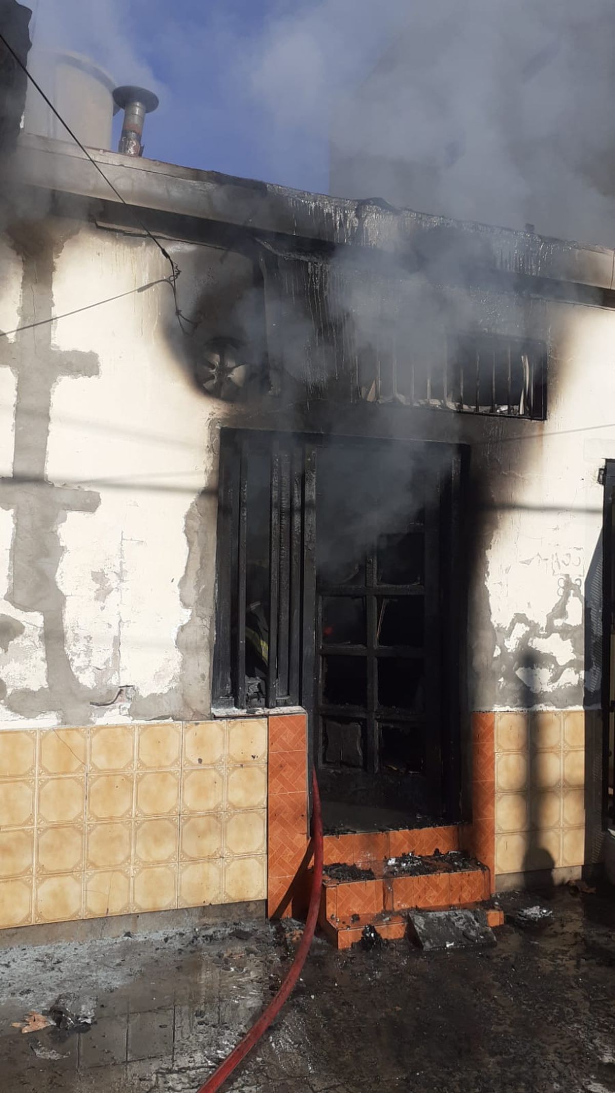 Incendio en Lanús: se prendió fuego una casa y salvaron a dos gatitos