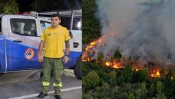 bomberos de esteban echeverria envian ayuda a el bolson para combatir los incendios