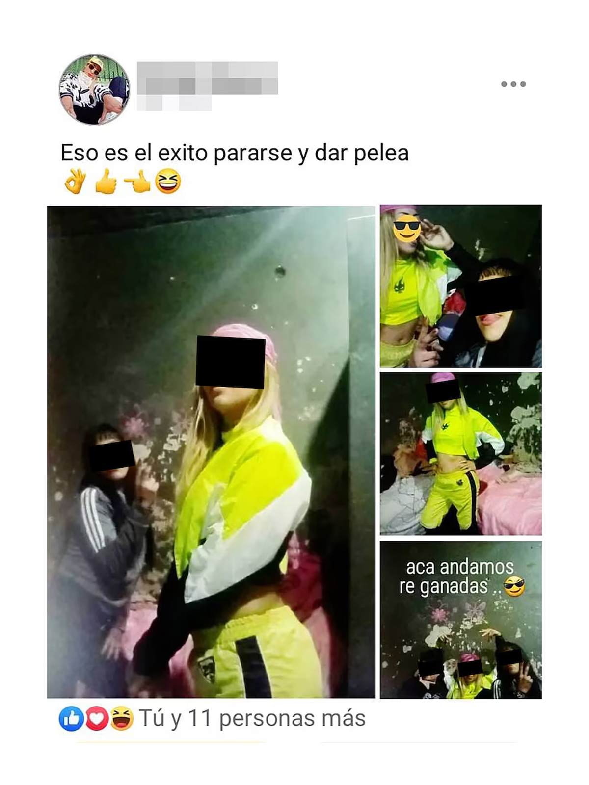 Uno de los posteos que hizo la mujer desde la cárcel. (Captura: Infobae)