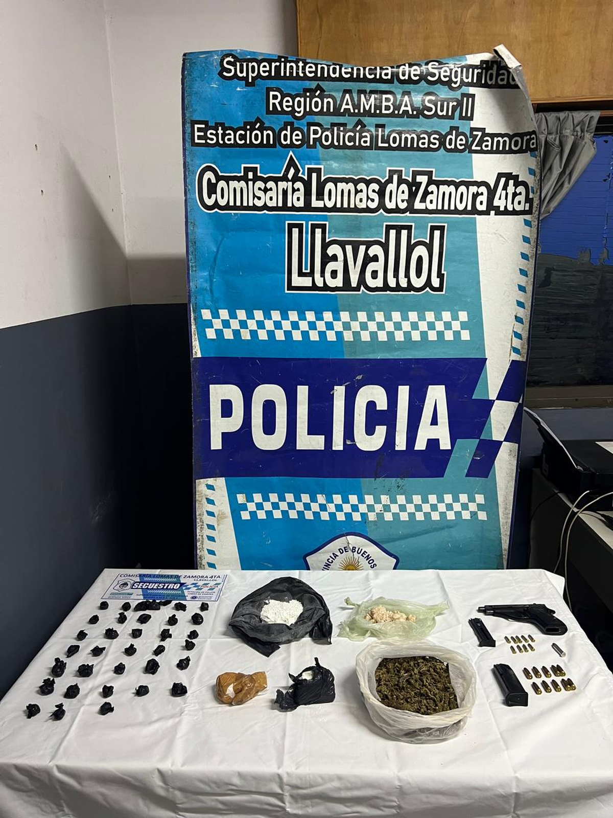 Los elementos secuestrados.