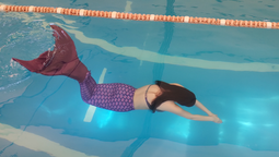 el sirenismo gana adeptos en zona sur y convierte al nado en un arte acuatico