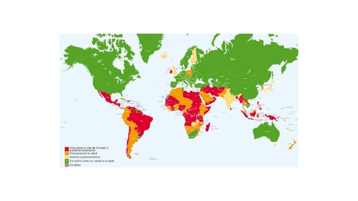 ¿En qué países el aborto es legal?