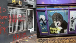 vandalizaron locales de la libertad avanza en lomas, brown y san vicente