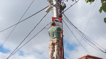 Esteban Echeverría: instalan nuevas cámaras de seguridad